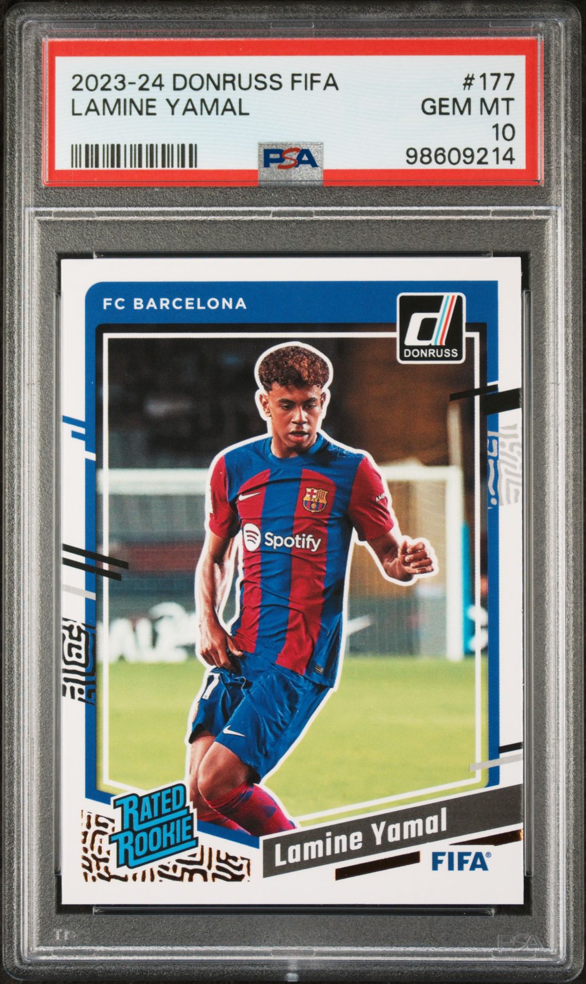 2023-24 Panini Donruss Fifa Lamine Yamal #177 Gem Mt 10 front