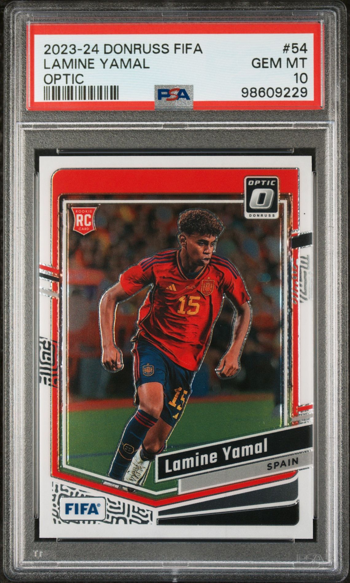 2023-24 Panini Donruss Fifa Lamine Yamal #54 (Optic) Gem Mt 10 front