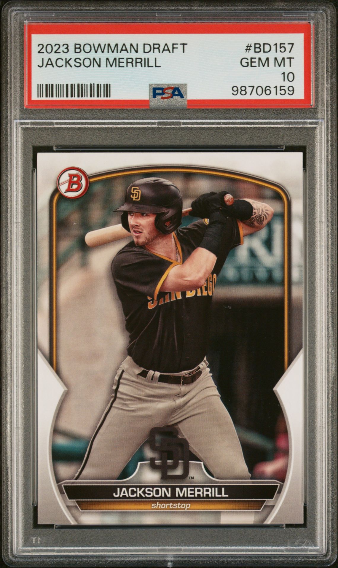 2023 Bowman BOWMAN DRAFT #BD157 Jackson Merrill front