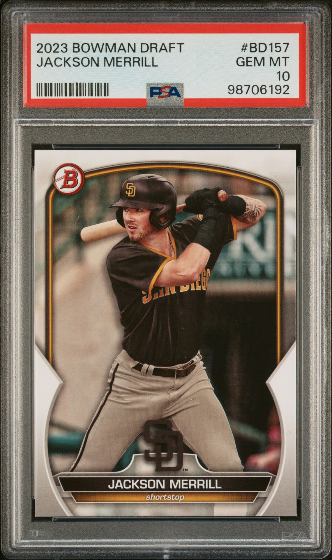 2023 Bowman BOWMAN DRAFT #BD157 Jackson Merrill front