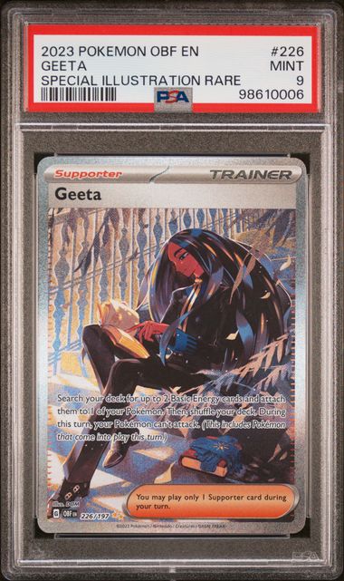2023 Pokemon Obsidian Flames Holo #226 Pokémon Geeta front