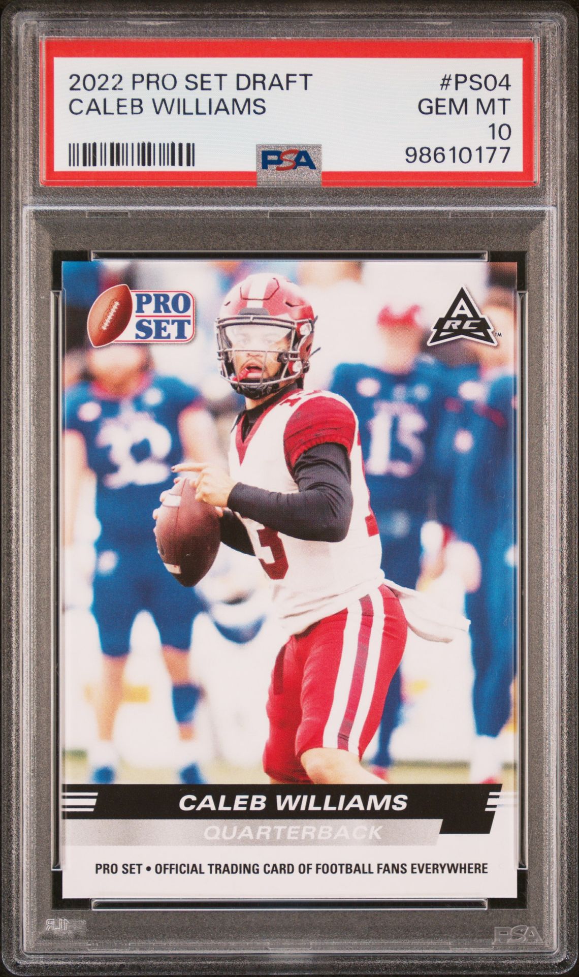 2022 Leaf LEAF PRO SET DRAFT #PS04 Caleb Williams front