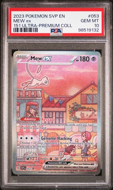 2023 Pokemon POKEMON SVP EN-SV BLACK STAR PROMO 151 ULTRA-PREMIUM COLL #053 Mew Ex front