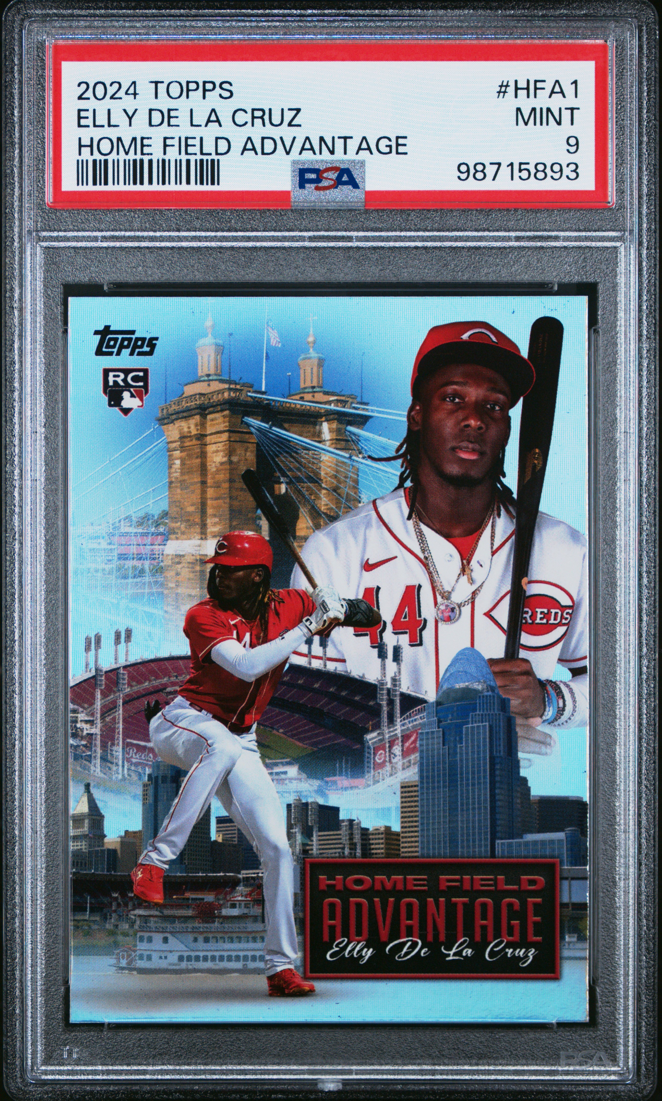 2024 Topps Home Field Advantage Elly De La Cruz #Hfa1 Mint 9 front