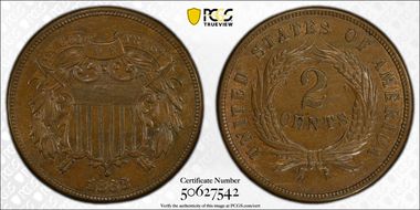 1868 2C AU58BN