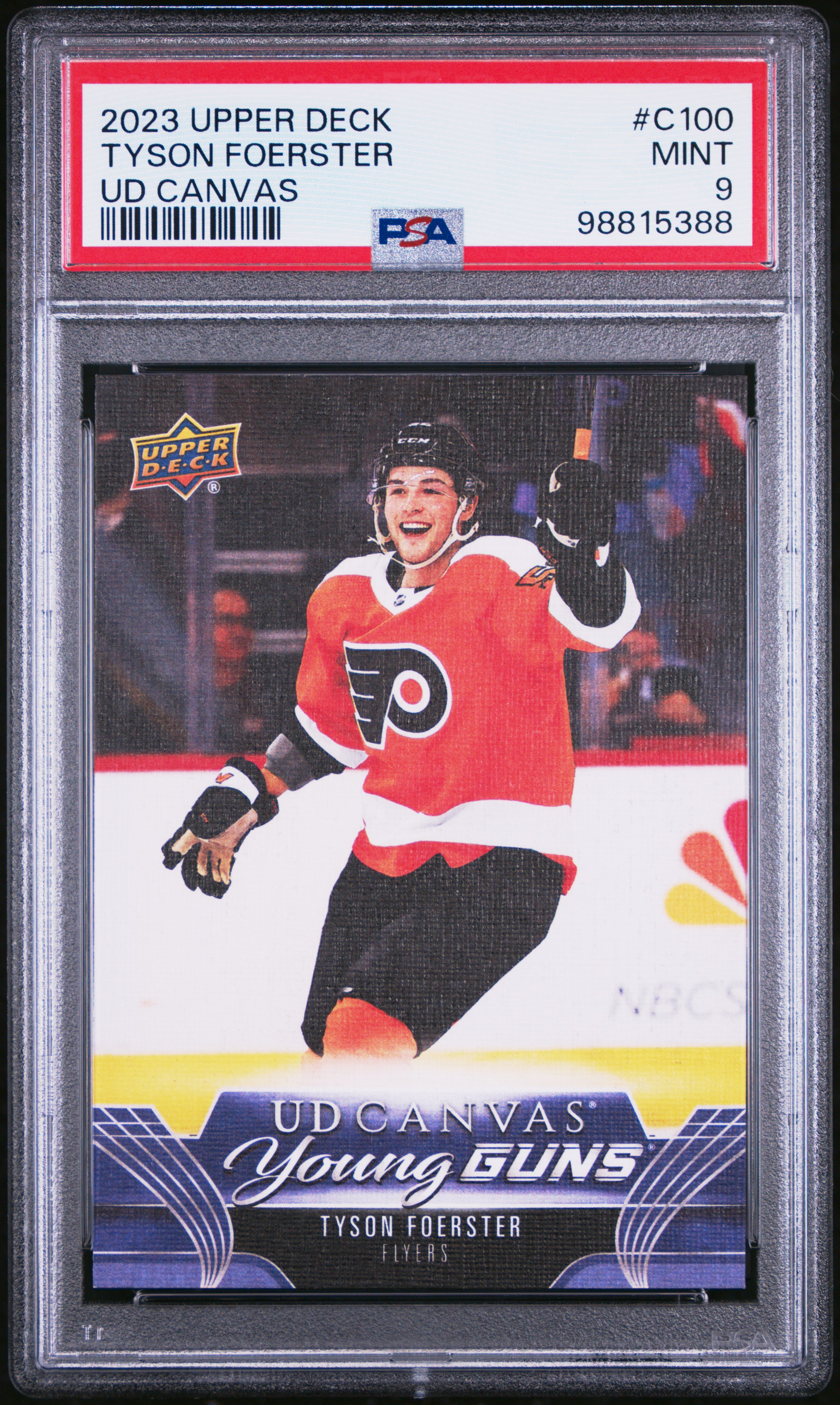 2023 Upper Deck Ud Canvas Tyson Foerster #C100 Mint 9 front