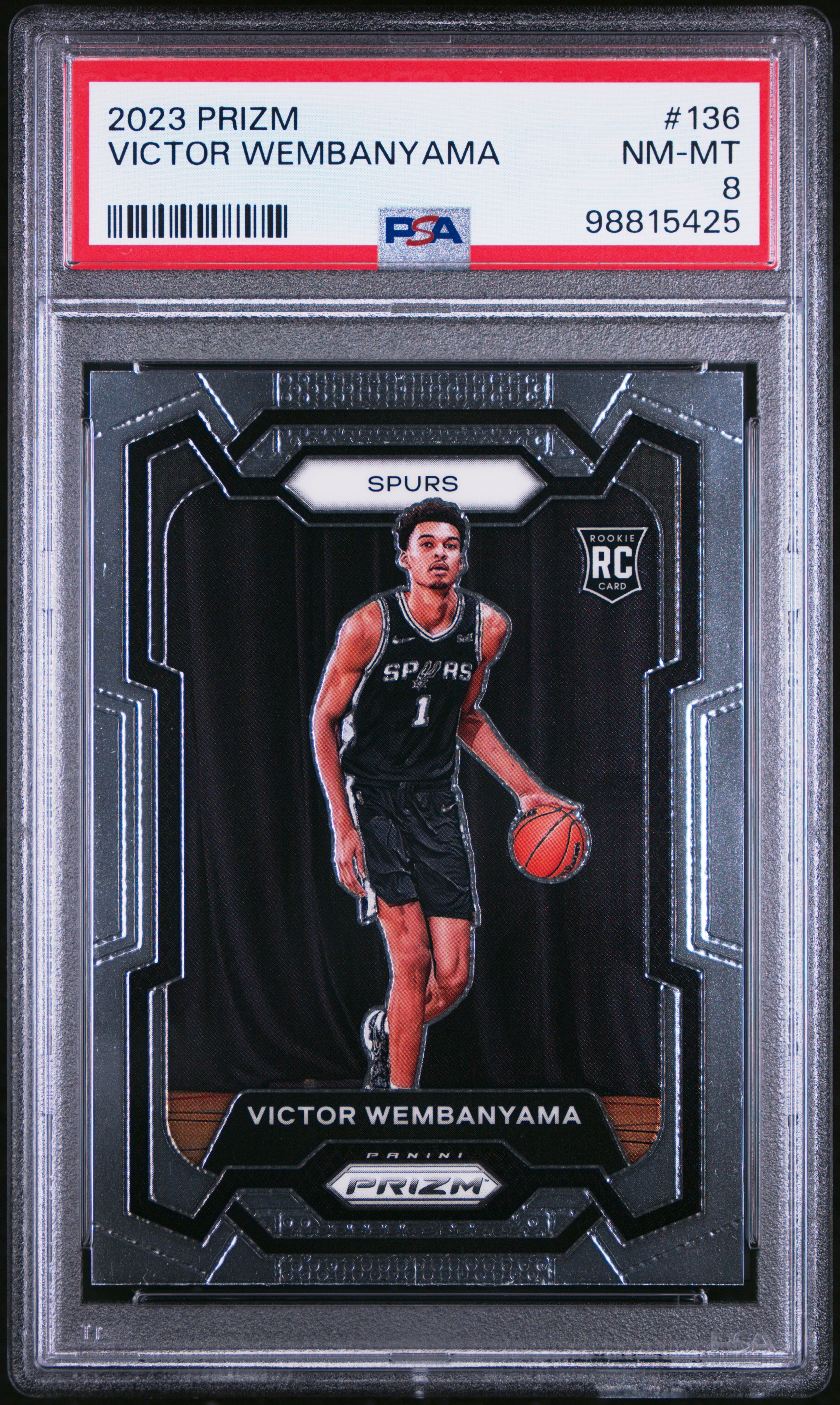 2023 Panini Prizm Victor Wembanyama #136 Nm-Mt 8 front