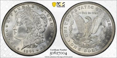 1891-O $1 MS65