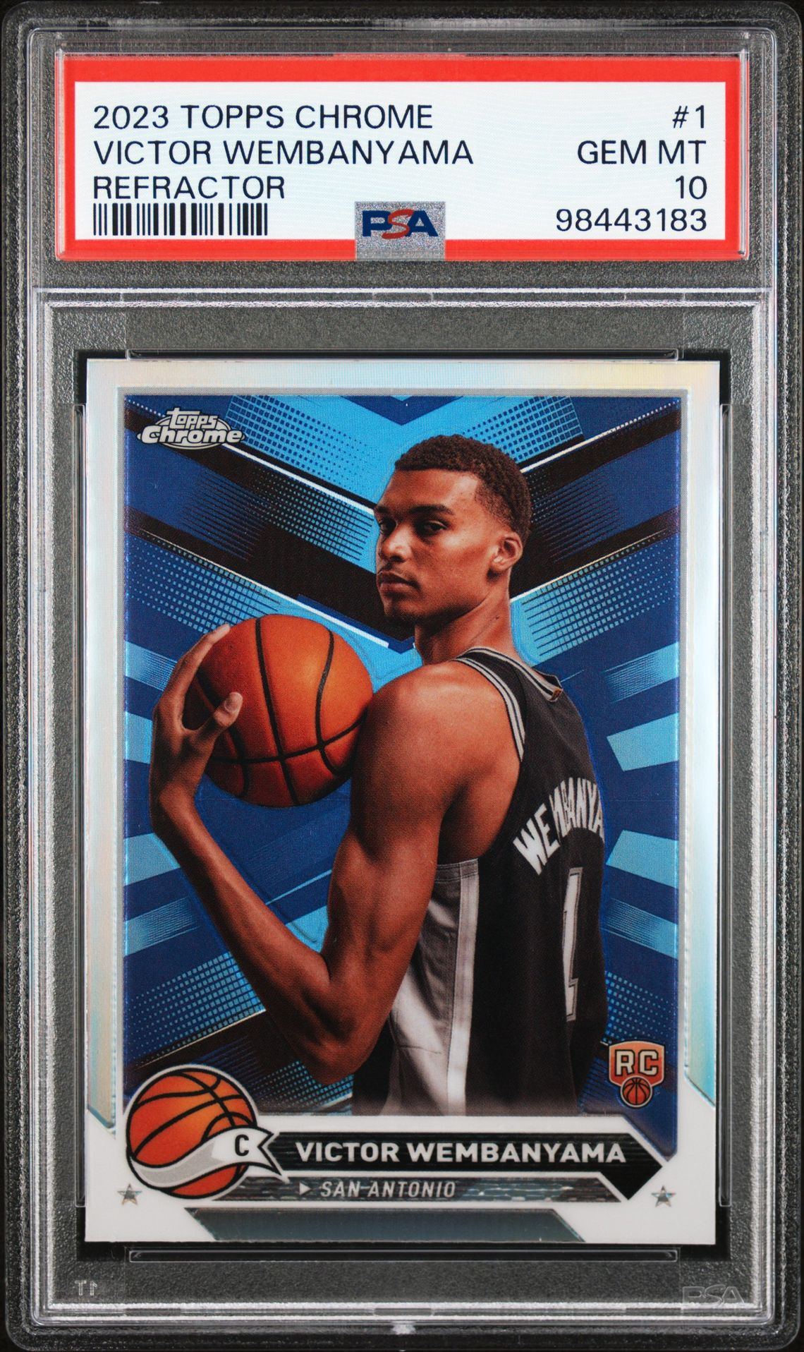 2023 Topps Topps Chrome Refractor #1 Victor Wembanyama front