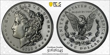 2023-S $1 Morgan Dollar Rev PR Two-Coin Reverse Proof Set PR68