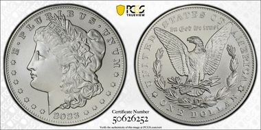 2023 $1 Morgan Dollar MS70