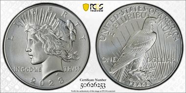 2023 $1 Peace Dollar MS70