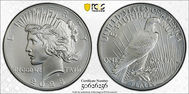 2023 $1 Peace Dollar MS70