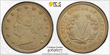 1883 5C No CENTS N1