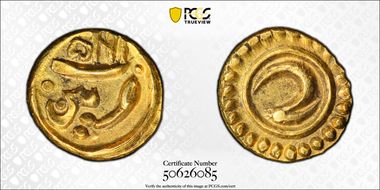 AM1215 (1787) Fanam KM-128.1 Patan AU58