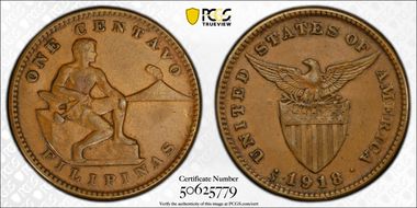 1918-S 1C Allen-2.16a, FS-501 Large S AU50BN