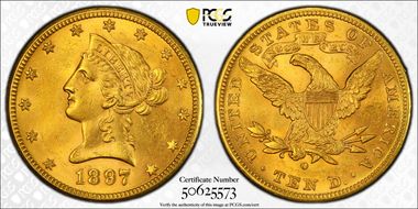 1897-O $10 MS62