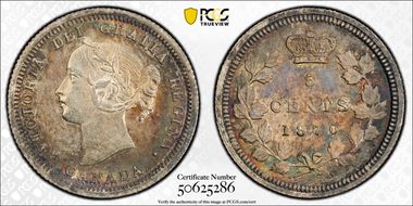 1870 5C Wide Border MS64