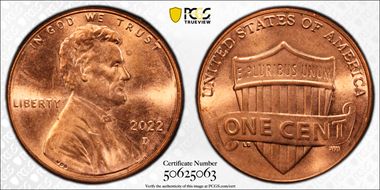 2022-D 1C Shield MS63RD