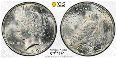 1922 $1 MS63