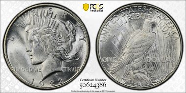 1922-D $1 MS64