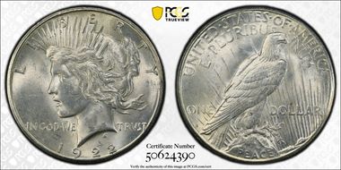 1922-S $1 MS62