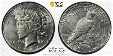 1927 $1 AU53