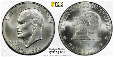 1976-S $1 Silver MS67
