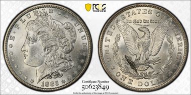1885 $1 MS63