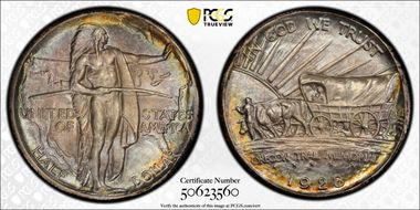 1928 50C Oregon MS68