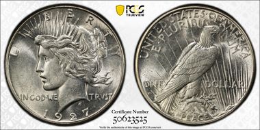 1927-S $1 AU58
