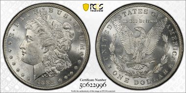 1885 $1 MS62