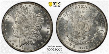 1885 $1 MS62