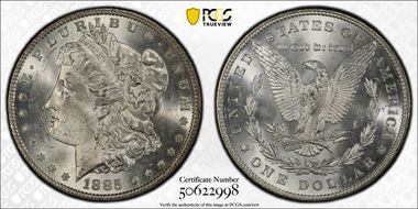 1885 $1 MS63