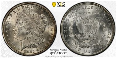 1885 $1 MS63