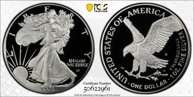 2021-S $1 Silver Eagle - Type 2 PR69DCAM