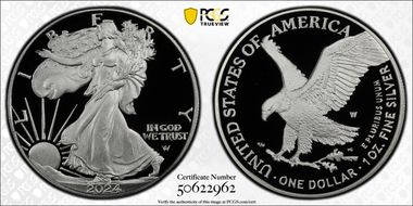 2024-W  $1 Silver Eagle PR70DCAM