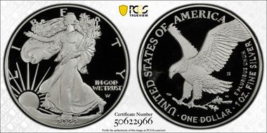 2022-S $1 Silver Eagle PR68DCAM