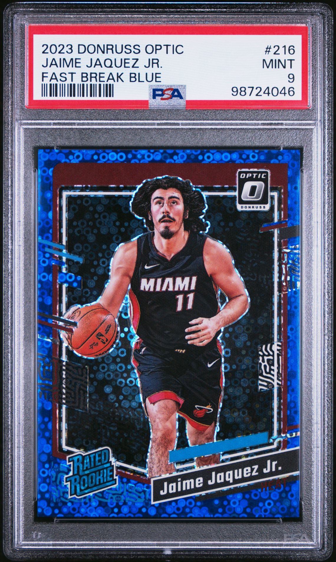 2023 Panini PANINI DONRUSS OPTIC FAST BREAK BLUE #216 Jaime Jaquez Jr. front