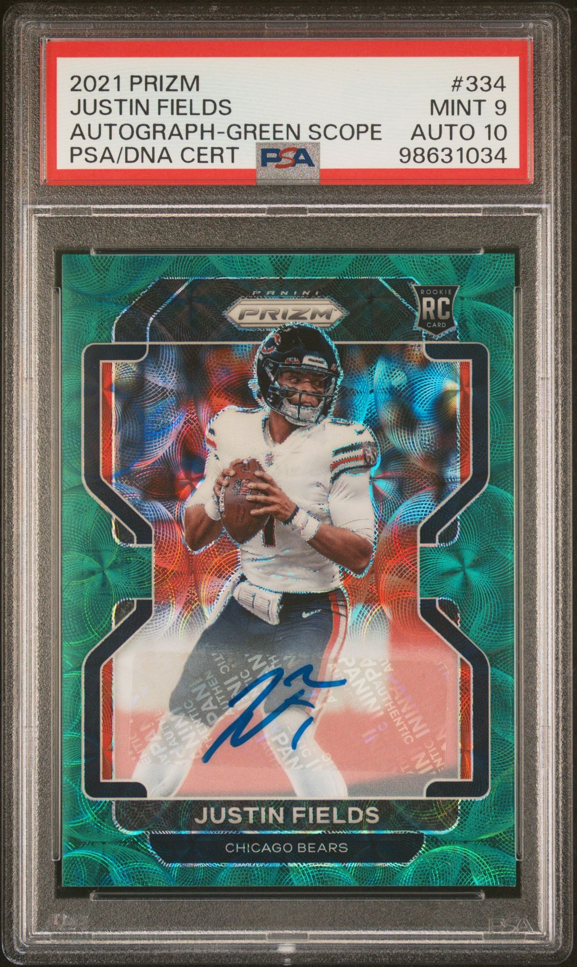 2021 Panini PANINI PRIZM DISCO PRIZM #334 Justin Fields front
