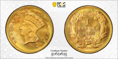 1880 G$1 MS68