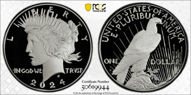 2024-S $1 Peace Dollar First Strike PR70DCAM