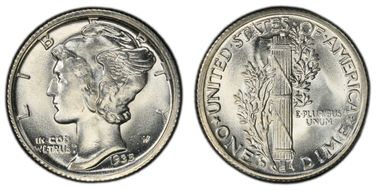 1935-D 10C MS66