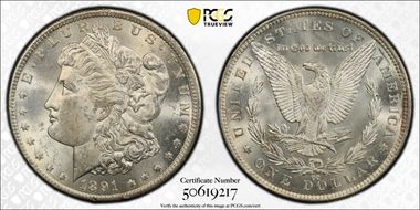 1891-CC $1 MS63