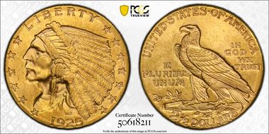 1925-D $2.50 MS62
