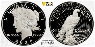 2024-S $1 Peace Dollar PR70DCAM