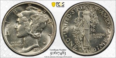 1939-S 10C AU58