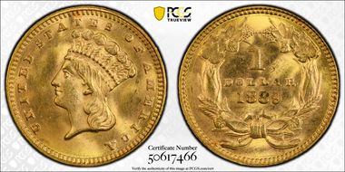 1889 G$1 MS64