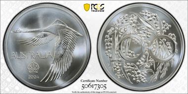 2024 Medal Swan "Pattern Dollar" Ag ACR 60th Anniversary MS70