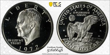 1972-S $1 Silver PR68DCAM